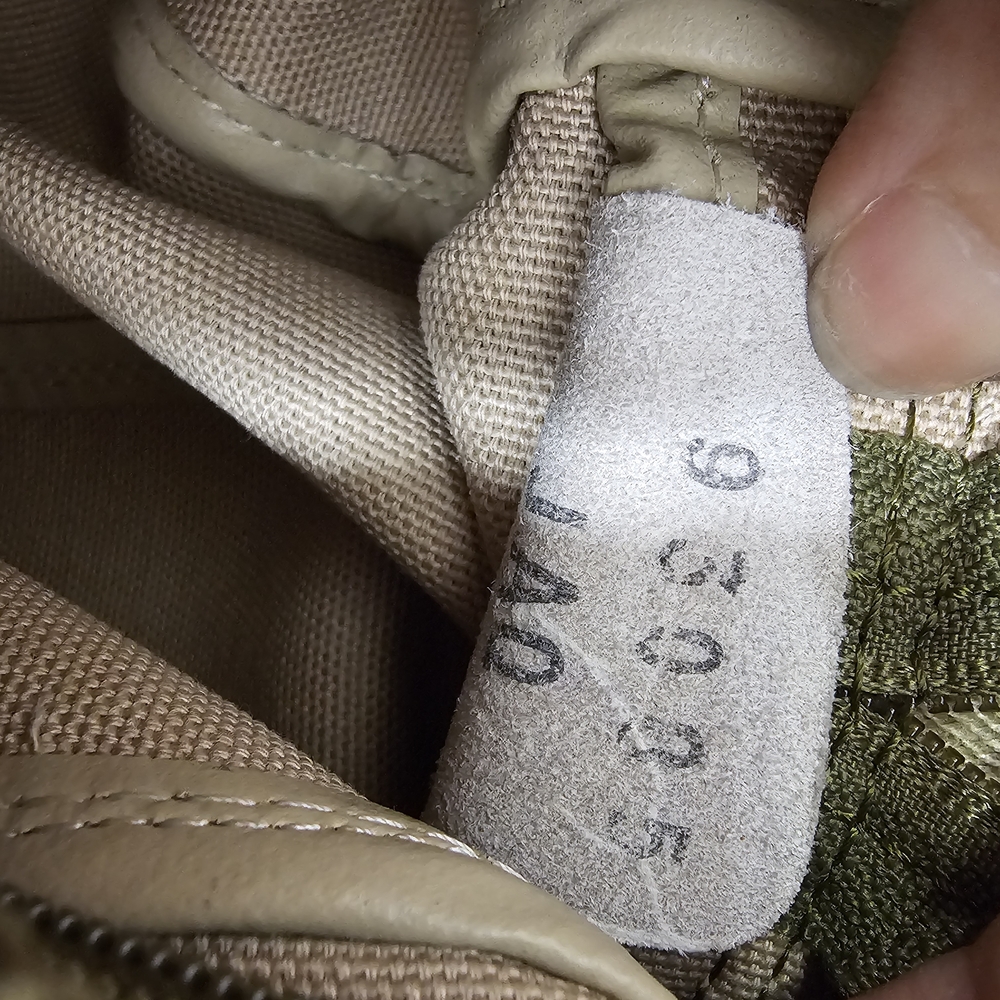 NWT Longchamp 1948 Canvas Pouch - Olive Green Small Handbag with Striped Handle - Picture 6 of 9